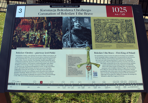 Polish Heritage Garden History of Poland Placard #3