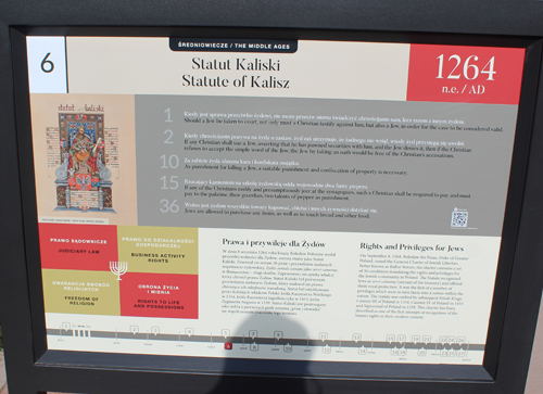 Polish Heritage Garden History of Poland Placard #6