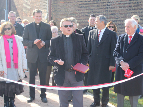 Blessing the new Polish Heritage Garden