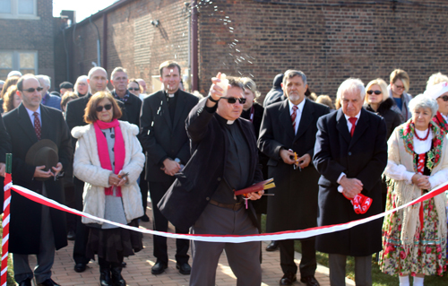 Blessing the new Polish Heritage Garden