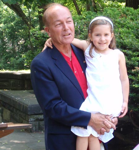 Polish Garden president Ben Stefanski with grandddaughter Bridget