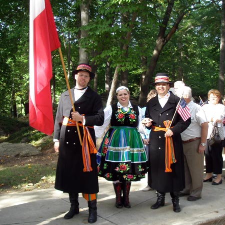 Polish marchers at One World Day in the Cleveland Cultural Gardens