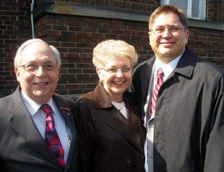Ralph Bodziony, Fran Lisowski and Charles A. Komosa, National Secretary Polish National Alliance Chicago