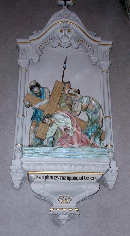 Station of the Cross in Polish at St Casimir Church in Cleveland