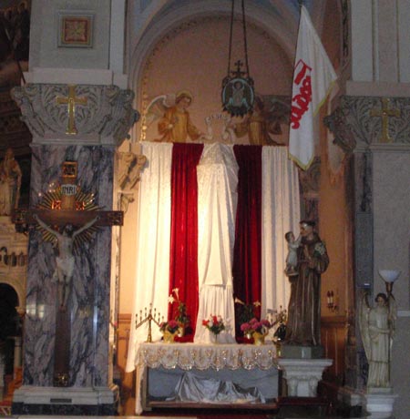 Polish Solidarity Flag at St Casimir Church - Solidarnosc