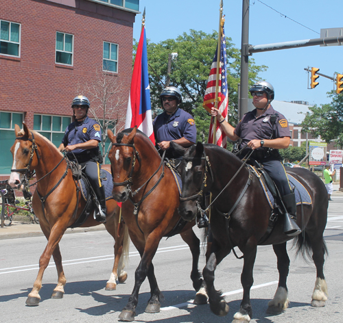 Cleveland Puerto Rican Day Parade Mounted Police