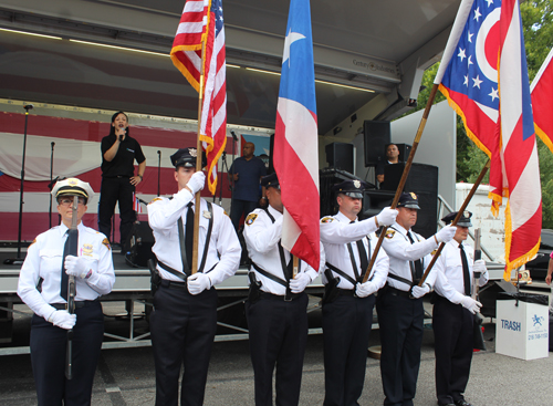 Cleveland Police Color Guard at Puerto Rican Festival