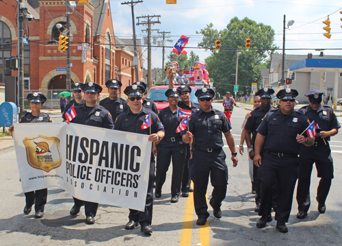 Hispanic Police Officers Association  at 2018 Puerto Rican Parade in Cleveland