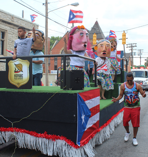 Hispanic Police Officers Association  at 2018 Puerto Rican Parade in Cleveland