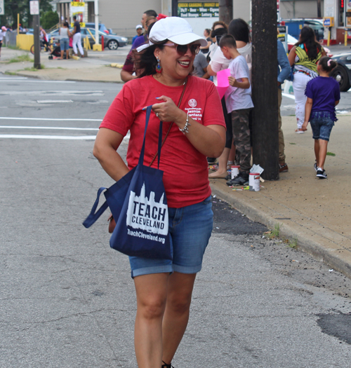 Councilwoman Jasmin Santana at Puerto Rican Parade in Cleveland