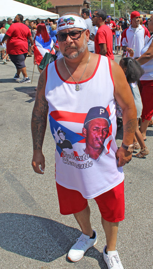 Clemente shirt at 2019 Puerto Rican Festival in Cleveland