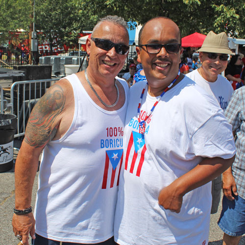 2 guys at 2019 Puerto Rican Festival in Cleveland