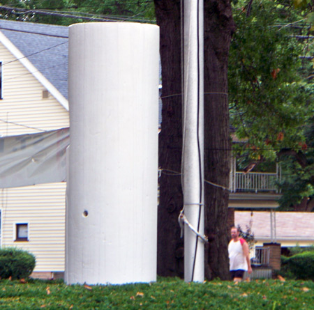 Column from Romania at St. Mary Romanian Orthodox Cathedral