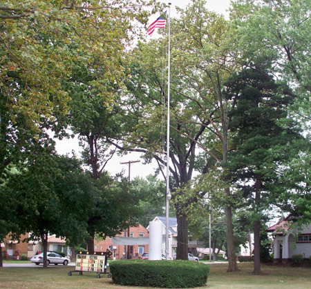 Column from Romania at St. Mary Romanian Orthodox Cathedral