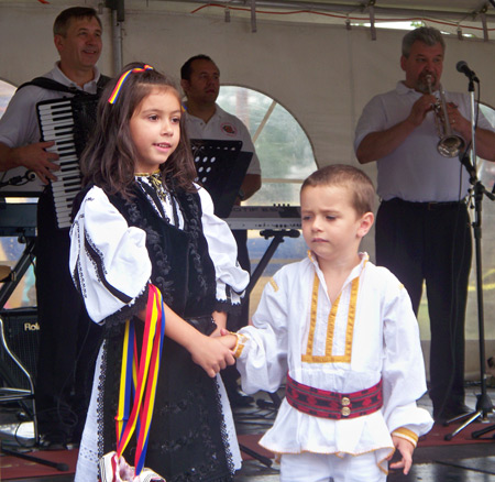 Traditional Romanian costumes at the Romanian Fest in Cleveland Ohio