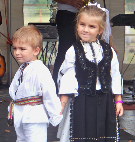 Traditional Romanian costumes at the Romanian Fest in Cleveland Ohio