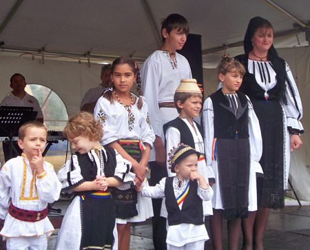 Traditional Romanian costumes at the Romanian Fest in Cleveland Ohio