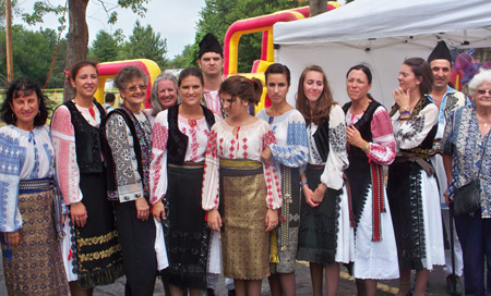 Traditional Romanian costumes at the Romanian Fest in Cleveland Ohio