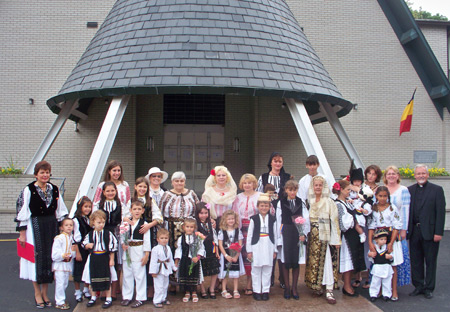 Traditional Romanian costumes at the Romanian Fest in Cleveland Ohio