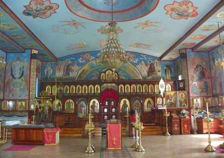 Inside St. Sergius of Radonezh Russian Orthodox Cathedral