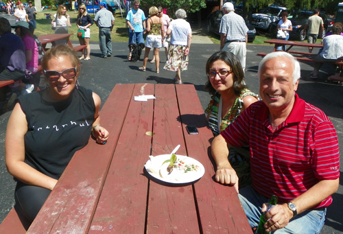 Ayla Gencer, Bahar Yildiz and Mehmet Gencer enjoyed the food