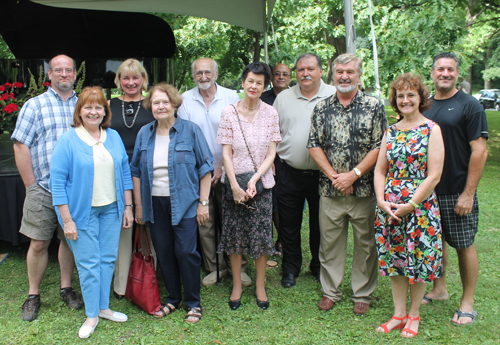 Cultural Garden Federation leaders in the Russian Garden