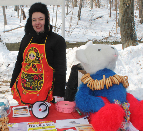 Olga Nagdaseva at Maslenitsa in the Russian Cultural Garden in Cleveland