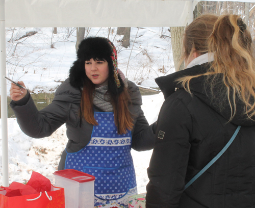 Anna Firsova at Maslenitsa in the Russian Cultural Garden in Cleveland