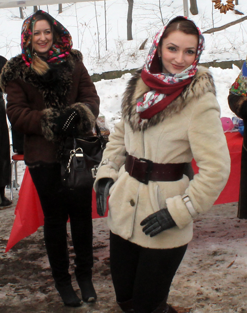 Alina Batchaeva - Best Scarf or babushka contestant at Maslenitsa in Cleveland