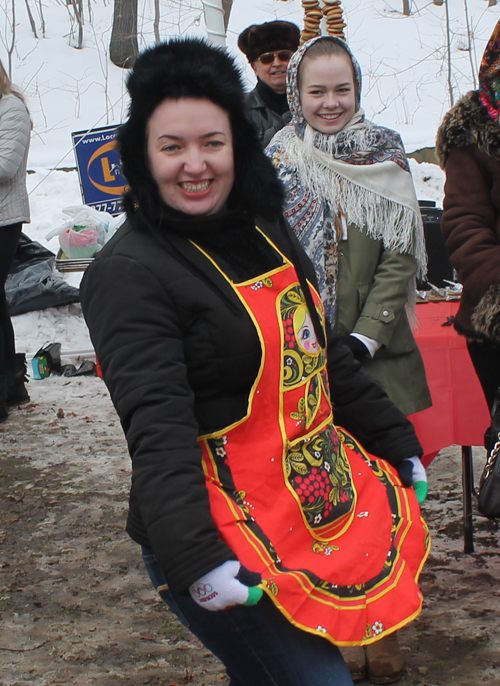 Olga Nagdaseva in Best Scarf or babushka contestant at Maslenitsa in Cleveland