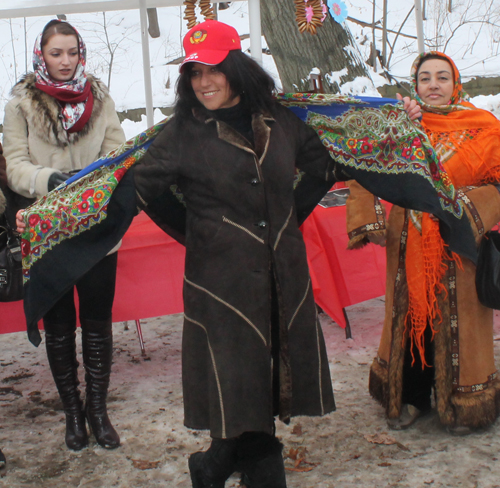 Simona Zat - Best Scarf or babushka contestant at Maslenitsa in Cleveland