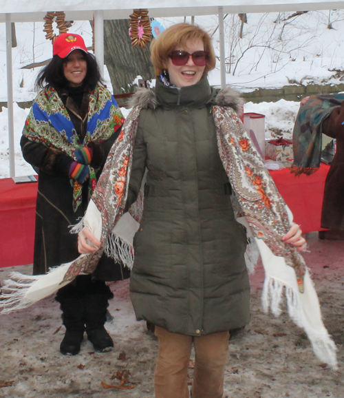 Best Scarf or babushka contestant at Maslenitsa in Cleveland