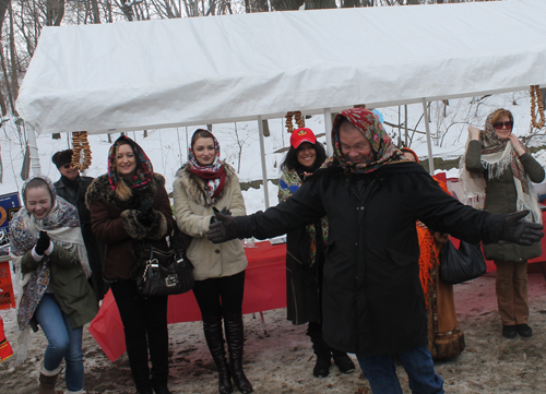 Yuri Zhbankov in Best Scarf or babushka contestant at Maslenitsa in Cleveland