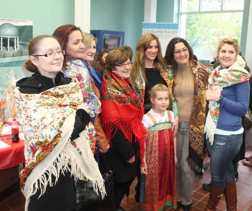 Russian Ladies in babushka contest