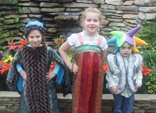 Russian costumes at  Maslenitsa celebration at the Rockefeller Greenhouse to benefit the Cleveland Russian Cultural Garden