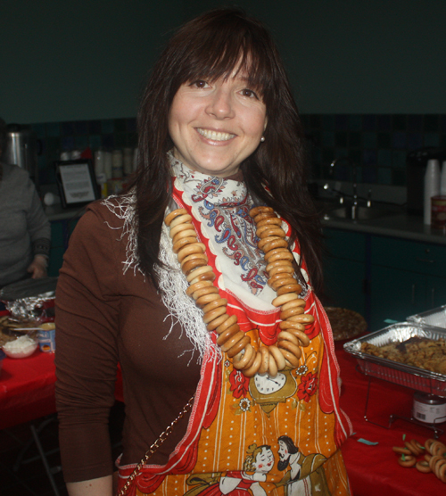 Russian costumes at  Maslenitsa celebration at the Rockefeller Greenhouse to benefit the Cleveland Russian Cultural Garden