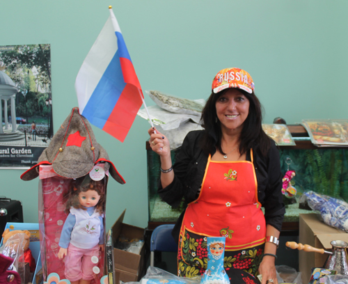 Russian costumes at  Maslenitsa celebration at the Rockefeller Greenhouse to benefit the Cleveland Russian Cultural Garden