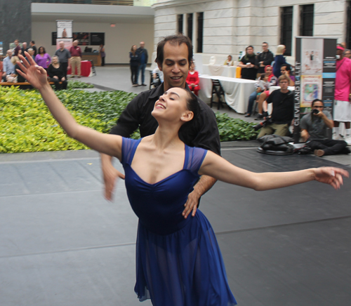 Young lady and man from the Cleveland Ballet Youth Company 