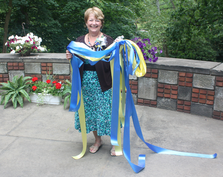 Bonnie Burke, President of the Cleveland Chapter of the Carpatho-Rusyn Society 