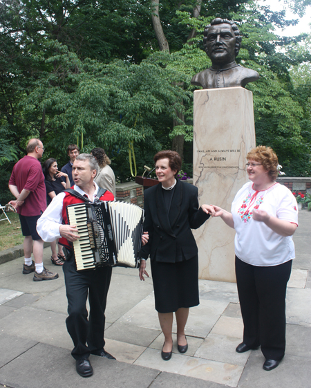 Tom Katrenich, Laurel Tombazzi and Michele Trompak