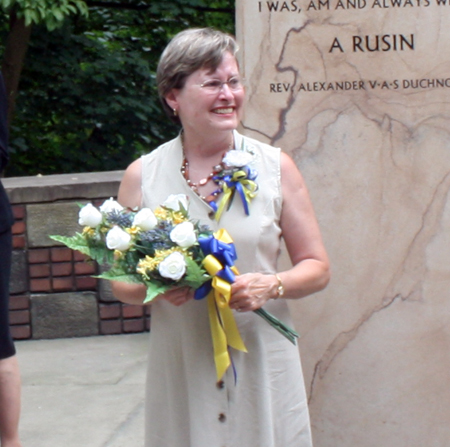 Marcia Benko, Vice-President of the Cleveland Chapter of the Carpatho-Rusyn Society and Rusin Garden Volunteer Coordiantor