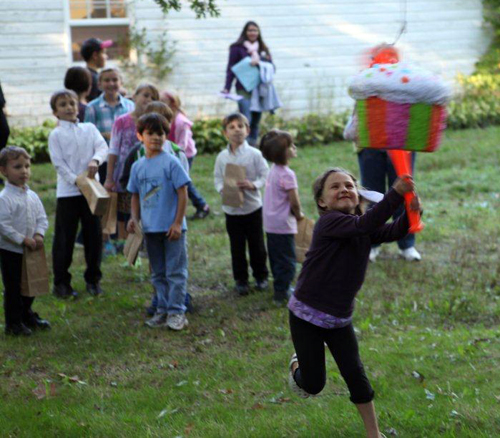 Pinata fun at the Vatra