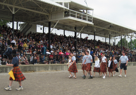 Marching into the arena