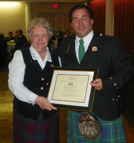 SHANO Scottish Hall of Famer Nancy Dingler and Scott Duncan