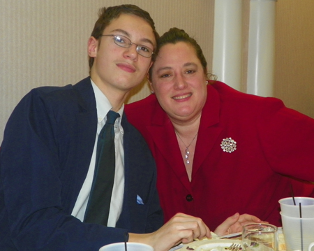 Stacie Lavin and son Niko