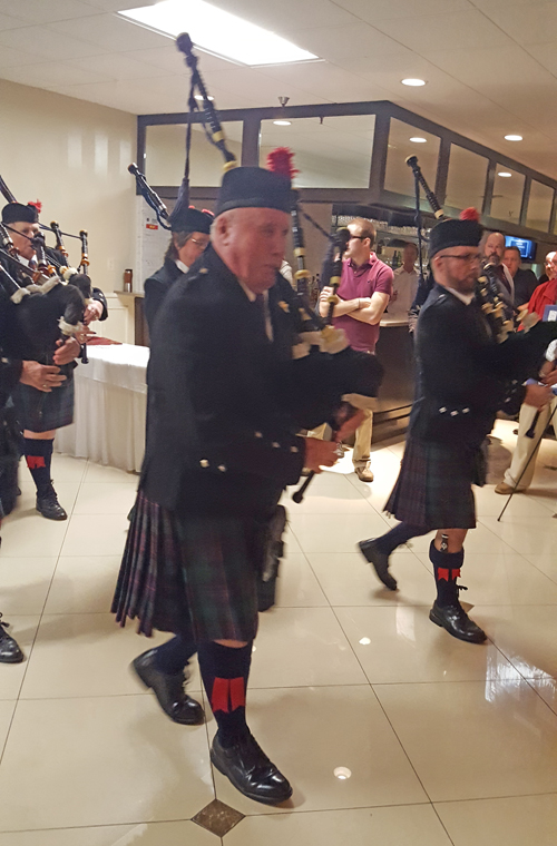 Bagpipes at Scottish Heritage Association of Northeast Ohio Robert Burns dinner