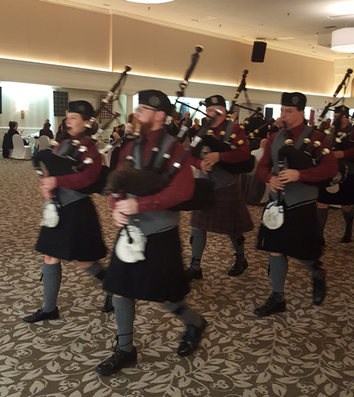 Bagpipes at Scottish Heritage Association of Northeast Ohio Robert Burns dinner