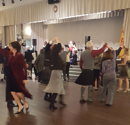 Dancing at Scottish Heritage Association of Northeast Ohio Robert Burns dinner