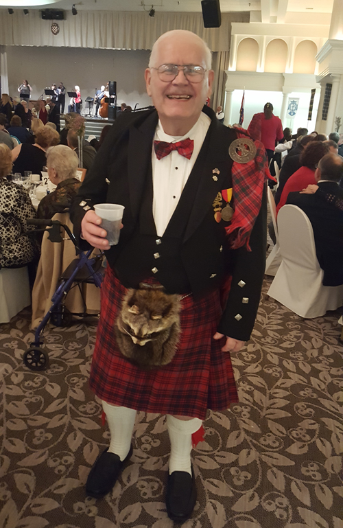 at Scottish Heritage Association of Northeast Ohio Robert Burns dinner