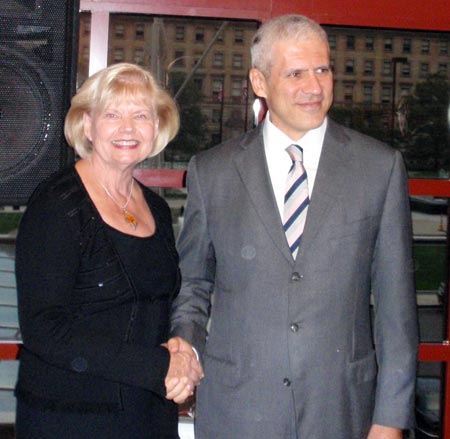 Ingrida Bublys and Boris Tadic